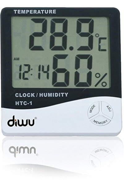 Genel Markalar HTC-1 Saatli Nem Ölçer ve Termometre