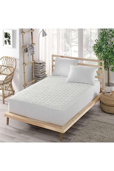 Genel Markalar PARKER Sıvı Geçirmez Alez-Pamuklu-Kapitoneli Fitted-Çift Kişilik-Su-Yatak Koruyucu (140x190)