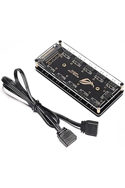 Genel Markalar 4847 ARGB RGB Led 3 Pin 11 Port 5V SATA Power Güç Fan Çoklayıcır Şerit Hub Kablo Splitter