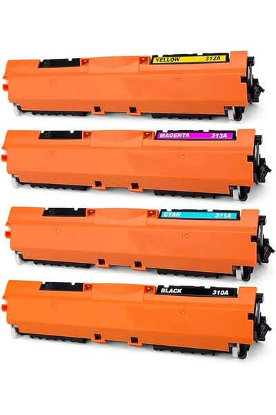 Genel Markalar Hp ile Uyumlu Color LaserJet CP1025nw Toner Takım Yüksek Kapas...