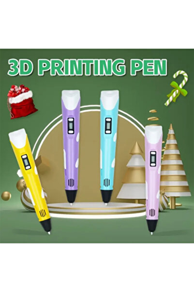 Generic 3D Printing Pen with LCD for Kids & Adults | DIY Art Tool with 3 PLA Filaments & Stencil Guide