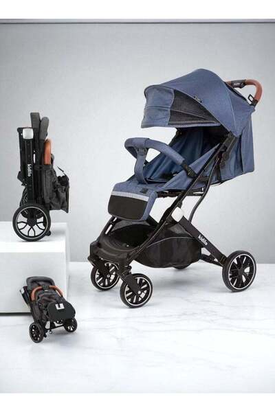 Kidilo Blue Baby Stroller - Lightweight and Easy to Fold