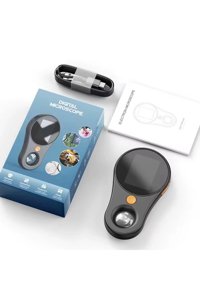 SHOPYTECH IPS Ekranlı Taşınabilir Dijital Mikroskop 500X 2MP 8 LED Işıklı 108...