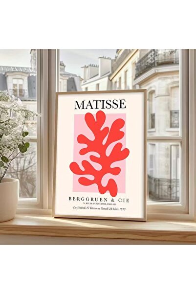 512 STORE Estetik Modern Duvar Dekor Matisse 1913 Vintage Çerçevesiz Kuşe Kağ...