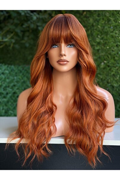 Fenomen Peruk Dipler Siyah Uçlar Bakır Vip Peruk