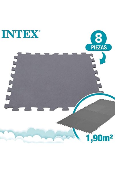 Intex بلاط أرضيات مبطن متشابك (رمادي)