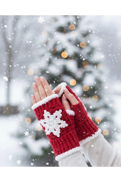 MCARNA Örgü Eldiven *Kar Tanesi