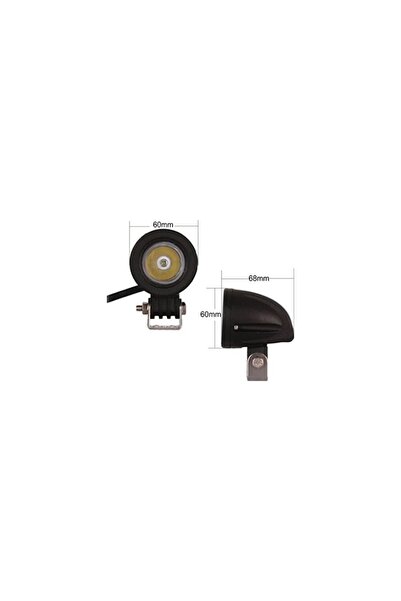 ASTRA LED Su Geçirmez Motosiklet Sis Farı Beyaz Güçlü LED Far Odaklamalı Yuvarlak LED (1 Adet)
