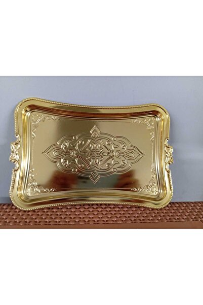 urfakent bilişim ve medya danışmanlık Kahve Sunumluk Tepsi GOLD Alüminyum)/Ba...