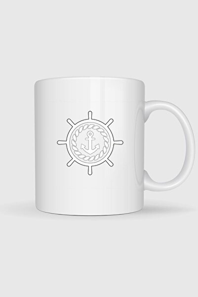 Bahriyeli Collection كوب بتصميم بحري - مرساة - قارب - دفة - كوب بتصميم بحري