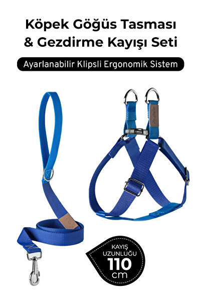 pasiole Adjustable Dog Harness and Walking Leash Set |   Handmade, Durable, C...