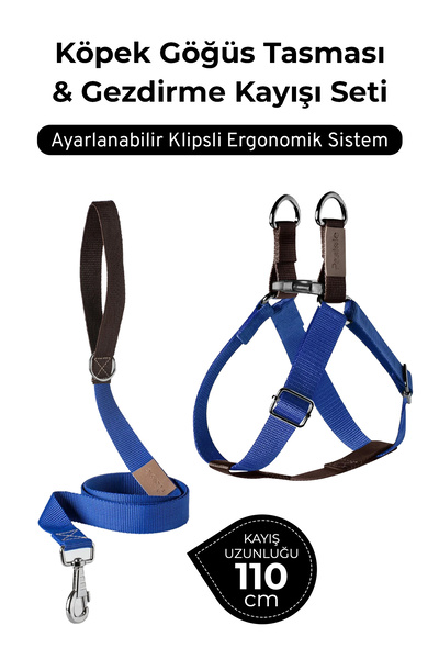 pasiole Adjustable Dog Harness and Walking Leash Set |   Handmade, Durable, C...