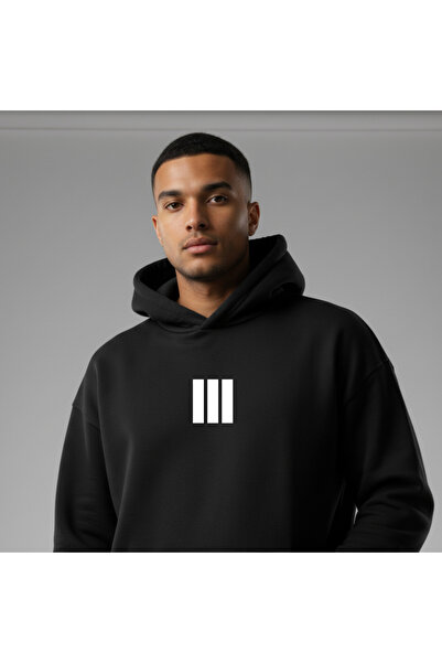 Etoile Studio 3 Line Printed Hoodie 3 Thread Cocktail O Oversized Sweatshirt - Unisex Comfortable Fit,
