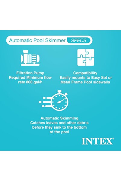 Intex Deluxe Wall-Mounted Surface Skimmer