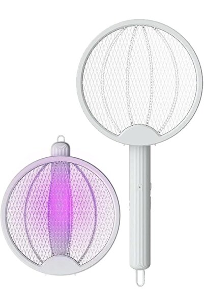 Generic ECV Portable Foldable Electric Fly Swatter - Auto-Zap, 3000mAh Rechargeable (Micro USB)