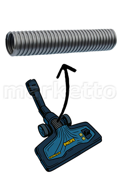 Marketto Furtun intermediar pentru cap absorbant compatibil Philips Xb 9145 M...