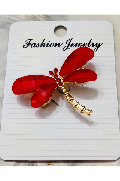 Çelik Kelebek Broşlar Farklı Renk Ve Desenli