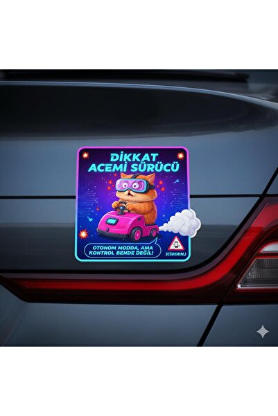 izmirdenet Acemi Sürücü Etiketi - Yeni Sürücü Etiketi - Dikkat Acemi Sürücü M31