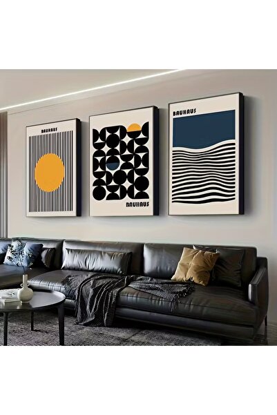 512 STORE Modern Ev Dekor 3'lü Estetik Vintage Çerçevesiz Kuşe Kağıt Poster T...