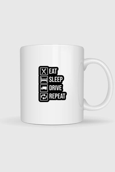 Bahriyeli Collection Drink While You Sleep, Drive Again Designed Mug