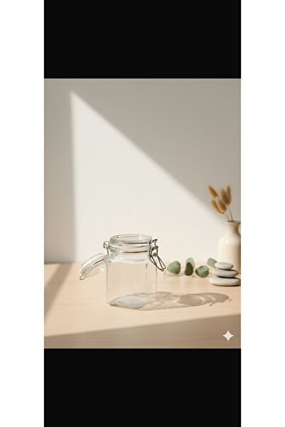 Store Korken 6 Pieces Glass Jars with Lids 100 ml with Gaskets Diameter: 6 cm Height: 7 cm Airtight Lid