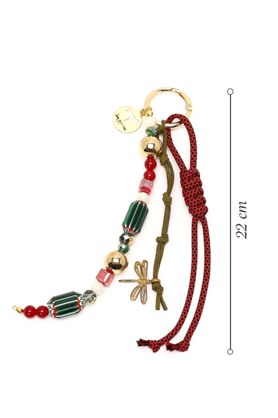 Derimod Women's Red Beaded Metal Charm 000A2D470314