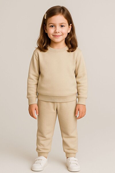ues 3 İplik Ş Fleece-Lined and Cotton Tracksuit Set