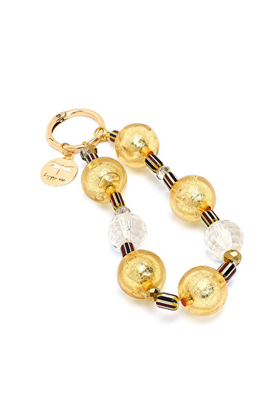 Derimod Women's Gold Beaded Metal Charm 000A2D470514