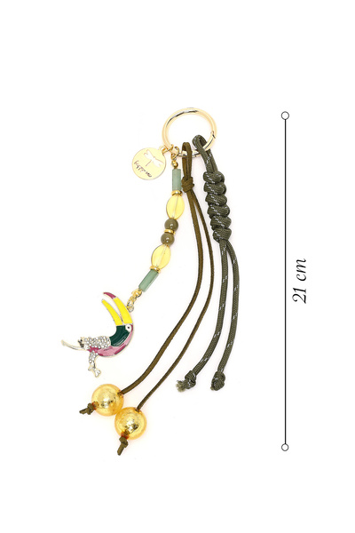 Derimod Women's Green Beaded Metal Charm 000A2D470714