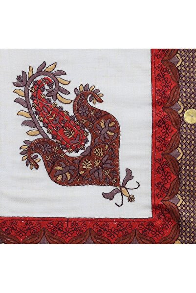 Gerenic Cashmere shawl, dark red - choose your size