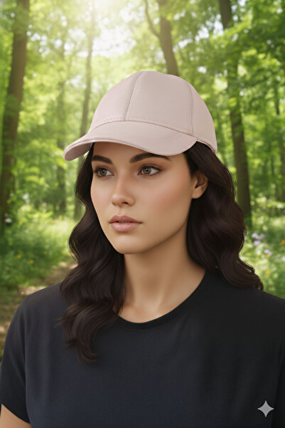 Etoile Studio Classic Black Color Plain Visor Leather Baseball Cap - Simple Stylish Design