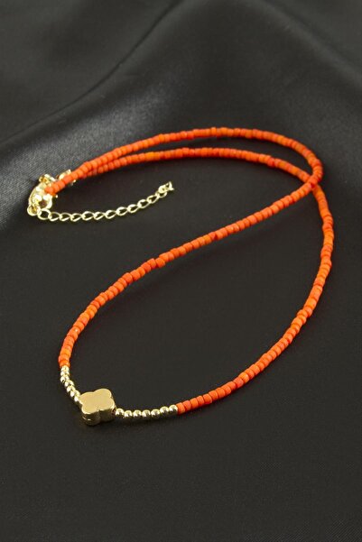 Angel Of Life Mixed Figure Miyoki Bead Necklace 1 Piece