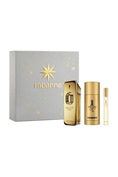 Paco Rabanne Rabanne Million Gold Apa de Parfum Spray Intens 100ml Set 3 Bucati