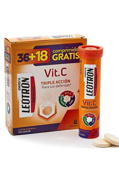 Leotron Vitamina C 36 + 18 comprimate efervescente