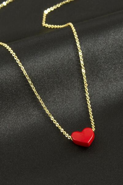 Angel Of Life Heart Enamel Necklace