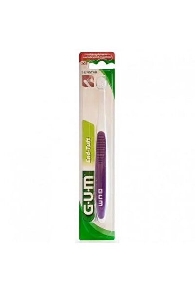 GUM G-U-M End Tuft Brush Toothbrush, 308rqb, 1 Ea
