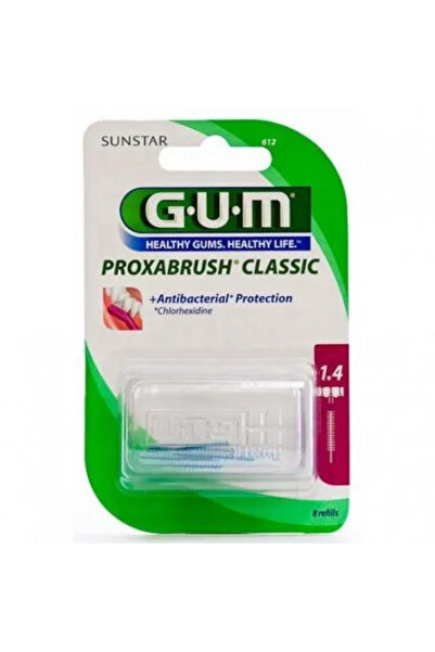 GUM Proxabrush Recambio Cepillo Cilindrico Con Clorhexidina 6 Unidades