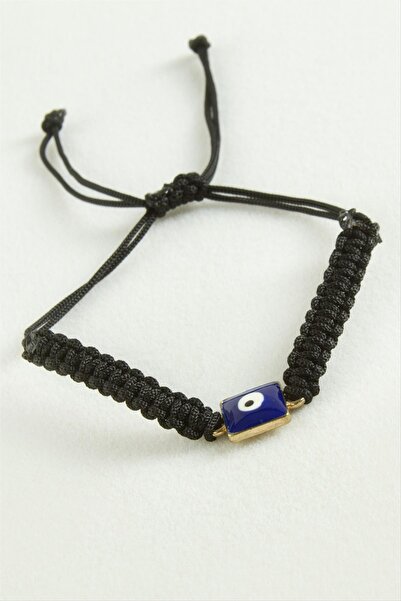Angel Of Life Rectangular Evil Eye Macrame Rope Bracelet