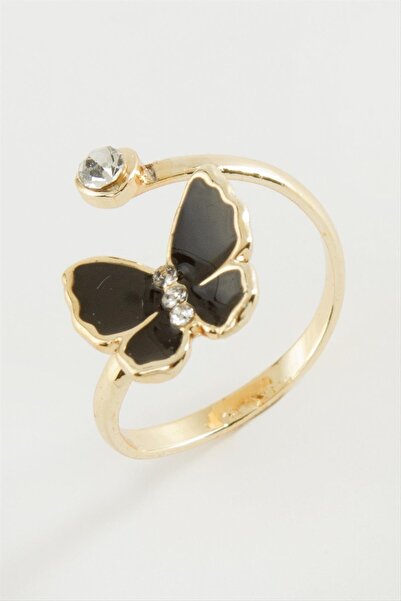 Angel Of Life خاتم مينا مرصع بحجر الفراشة صغير الحجم