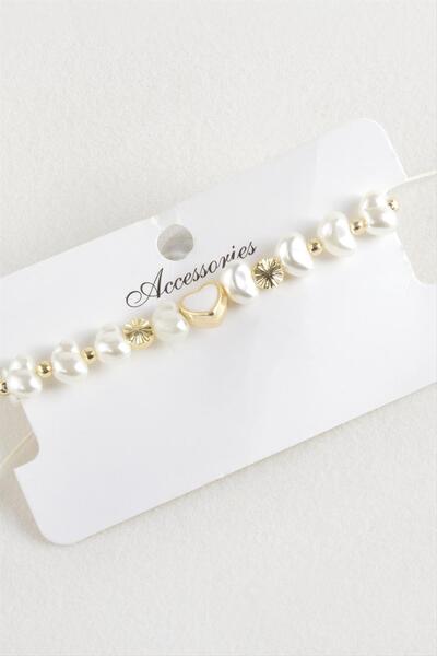 Angel Of Life Heart Pearl Bead Macrame Rope Bracelet