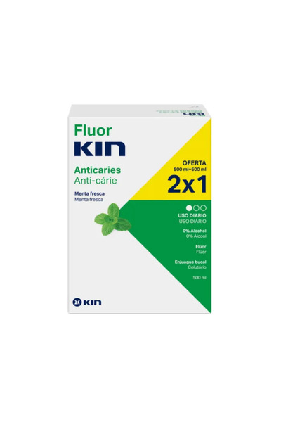 KIN Apă de gură Fluorkin 2x500ml