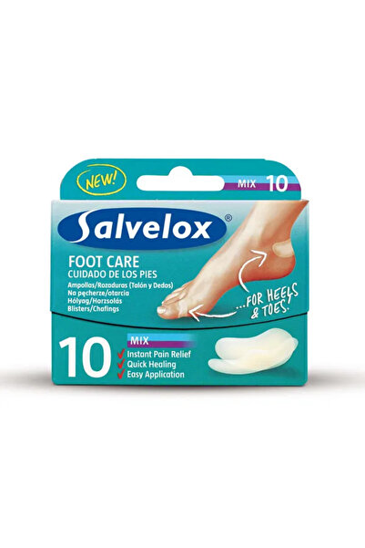Salvelox Blistere Salvequick pentru îngrijirea picioarelor, 10 bucăți