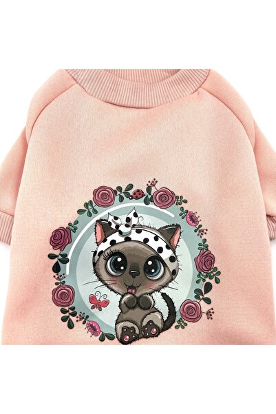 OEM Haina caine talie mica, material moale si calduros, model Pisicuta Roz, 31x22 cm