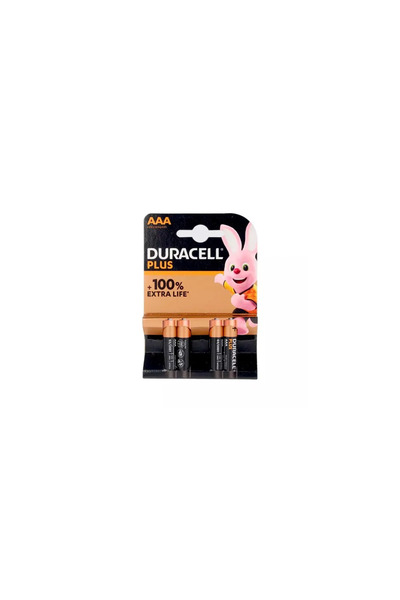 Duracell Plus Power Lr03 Batteries Pack x 4 pieces