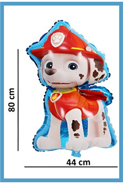 FESTİLO Folyo Balon Paw Petrol Polis Köpek Doğum Günü Parti Balonu 80×44 Cm H...