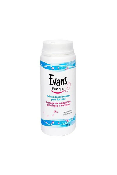 EVANS Fungus Polvos Desodorantes Antihongos Para Pies 75g