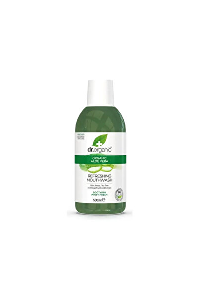 Dr. Organic Apă de gură cu aloe vera 500 ml