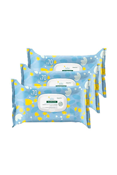 Klorane Baby Gentle Cleansing Wipes Calendula 3x70 Units