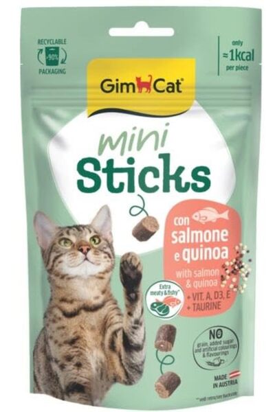 Hype Store Gimcat Mini Sticks Somonlu&Kinoalı Ödül Çubukları 50gr