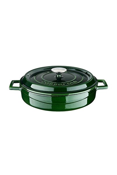 Hype Store Metal Cast Iron Pot, Green, 28 cm